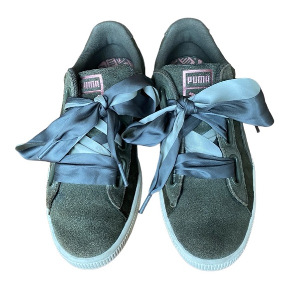Puma Shoes - Puma Suede Heart Quilt Women's US 9, EU 40 Sneakers Casual Shoes Green